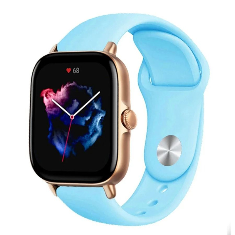 20mm 22mm Silicone Watch Strap For Amazfit GTS GTR Mini Series 21