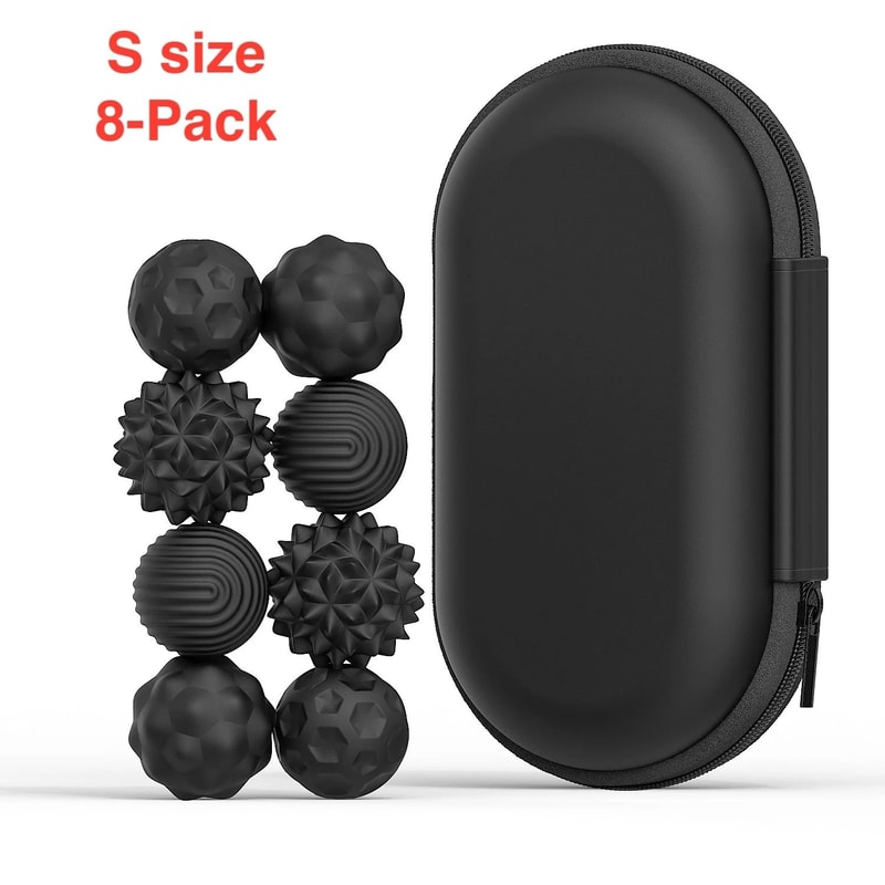Silicone Magnetic Sensory Fidget Balls Set For Anxiety And Stress Relief 11