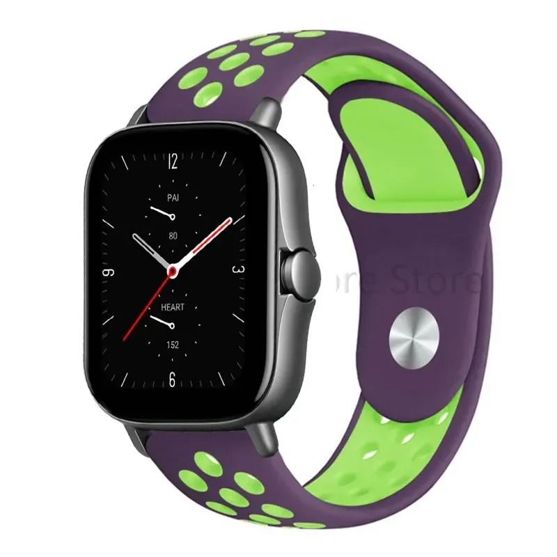 Silicone Sport Watch Band 20mm 22mm For Amazfit GTS GTR Bip Series 10