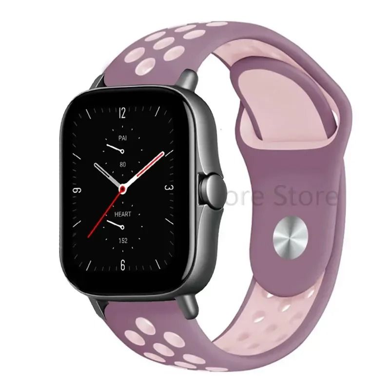 Silicone Sport Watch Band 20mm 22mm For Amazfit GTS GTR Bip Series 5