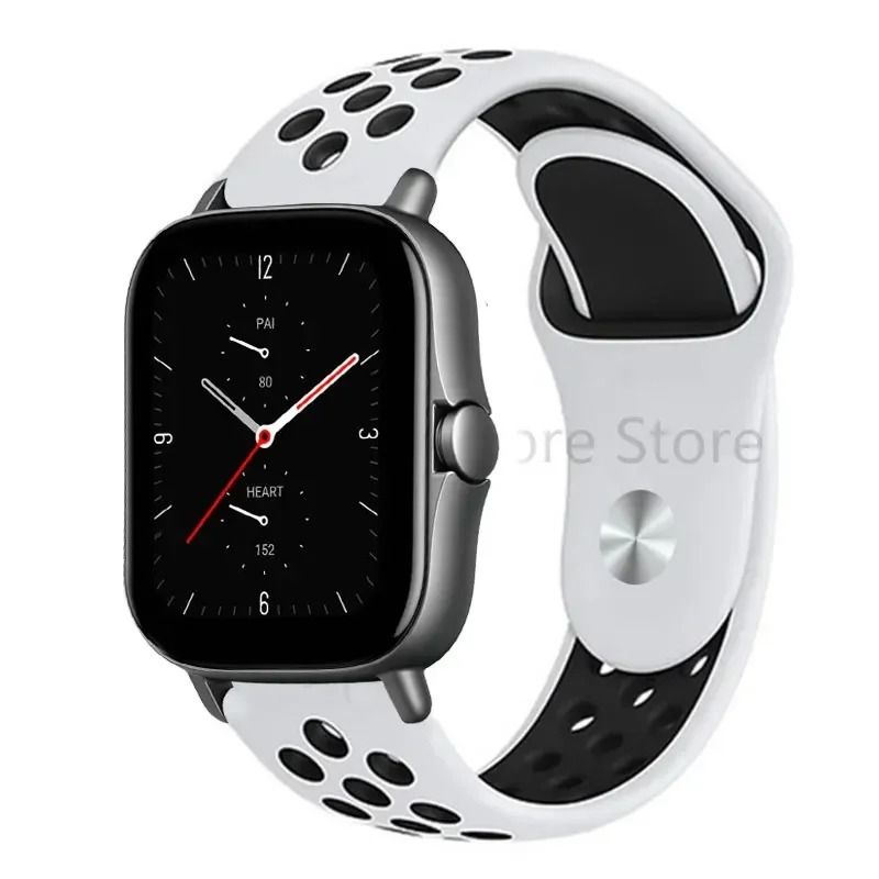 Silicone Sport Watch Band 20mm 22mm For Amazfit GTS GTR Bip Series 7