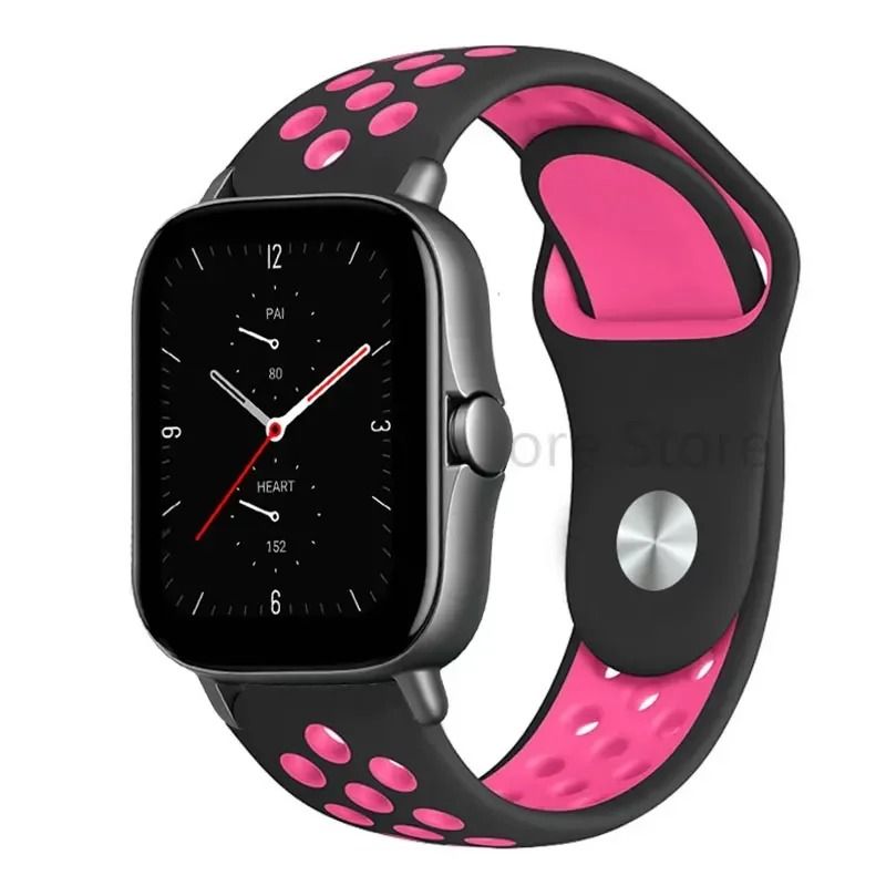 Silicone Sport Watch Band 20mm 22mm For Amazfit GTS GTR Bip Series 20