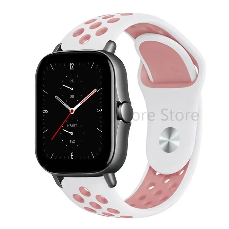 Silicone Sport Watch Band 20mm 22mm For Amazfit GTS GTR Bip Series 25