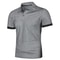 Mens Lightweight Short Sleeve Polo Shirt Solid Color Casual Sport Top 8