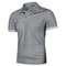Mens Lightweight Short Sleeve Polo Shirt Solid Color Casual Sport Top 9