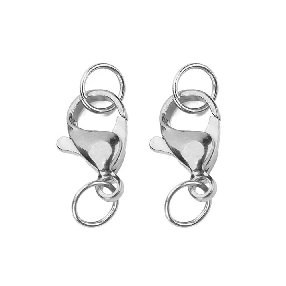 Stainless Steel Lobster Clasp And Jump Ring Set For Jewelry Making 5