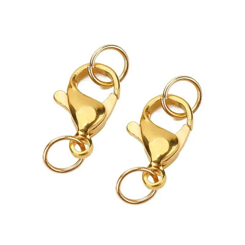 Stainless Steel Lobster Clasp And Jump Ring Set For Jewelry Making 7