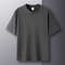 Mens Pure Cotton Short Sleeve Round Neck Casual T Shirt 4