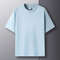 Mens Pure Cotton Short Sleeve Round Neck Casual T Shirt 5