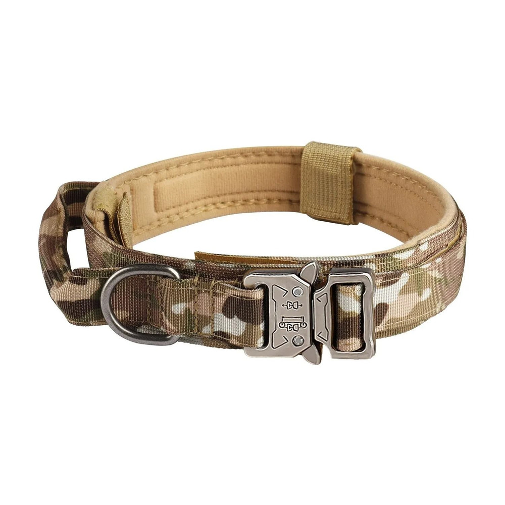 Tactical Dog Collar With Metal Buckle And Adjustable Nylon Strap 6
