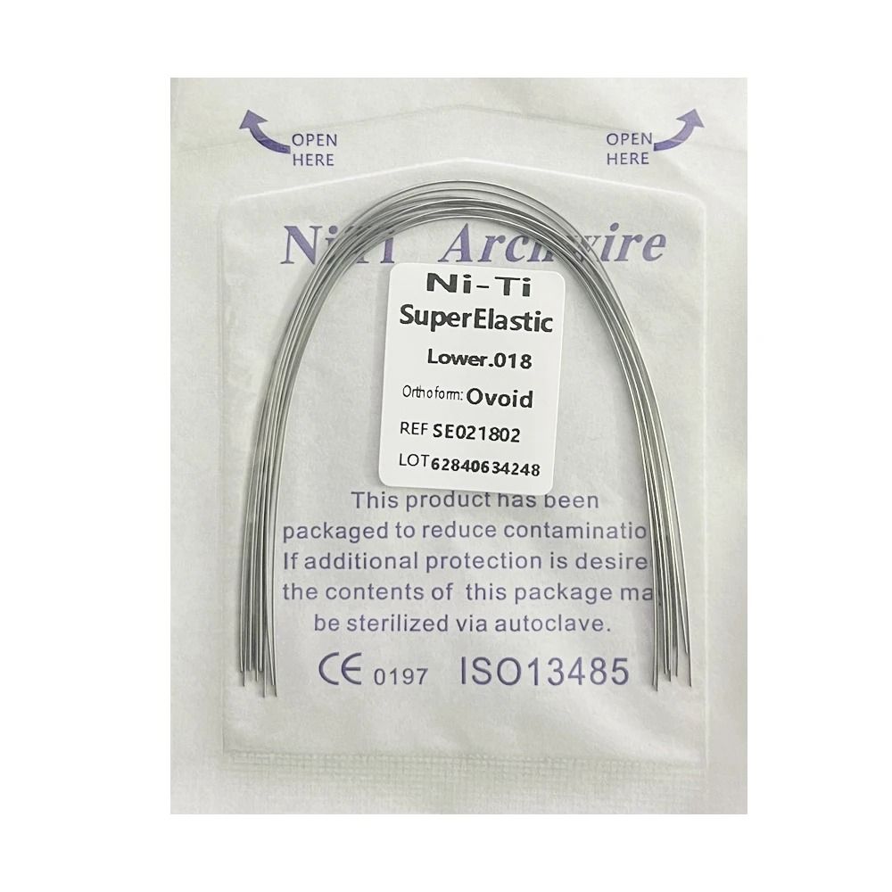 Dental Orthodontic NITI Arch Wires Set For Braces 10