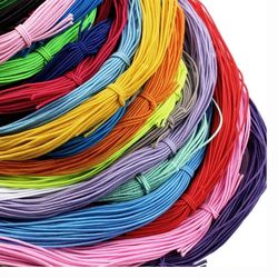 1mm braided elastic cord stretch thread for jewelry making