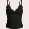 Contrast Lace Bow Front Crop Cami Top For Women 7