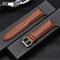 Calfskin Genuine Leather Watchband 38mm 40mm 41mm For Apple Watch 8