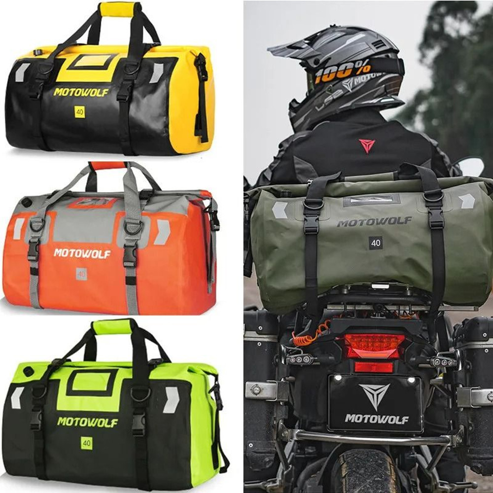 Waterproof Motorcycle Tail Bag 40L 66L For KTM BMW Yamaha Touring 0