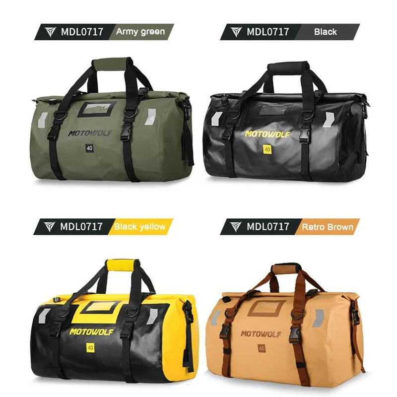 Waterproof Motorcycle Tail Bag 40L 66L For KTM BMW Yamaha Touring 2