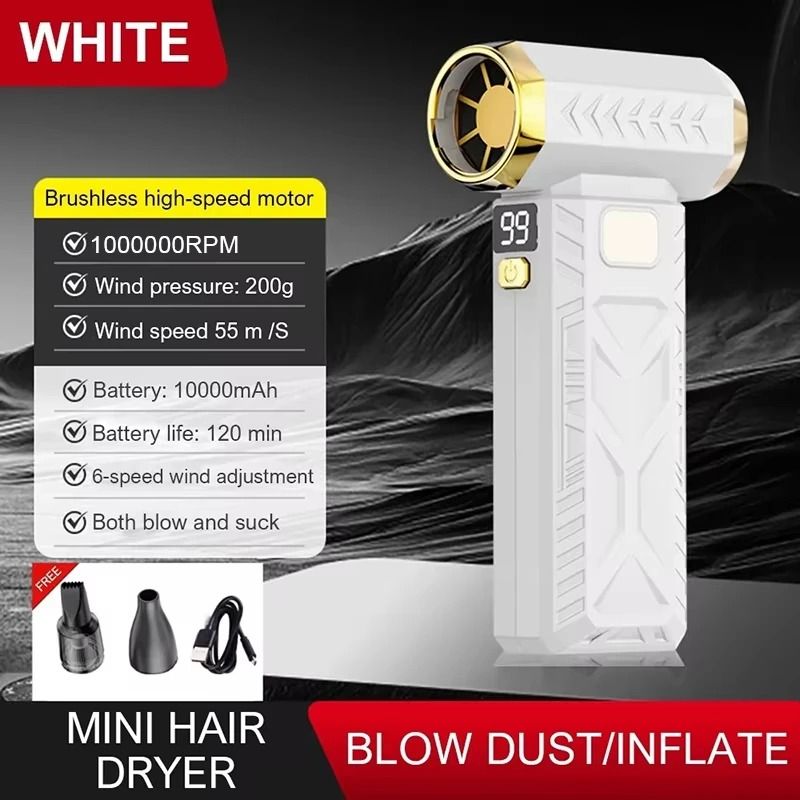 Xiaomi 2in1 Violent Fan 1000000RPM Air Blower And Vacuum 7