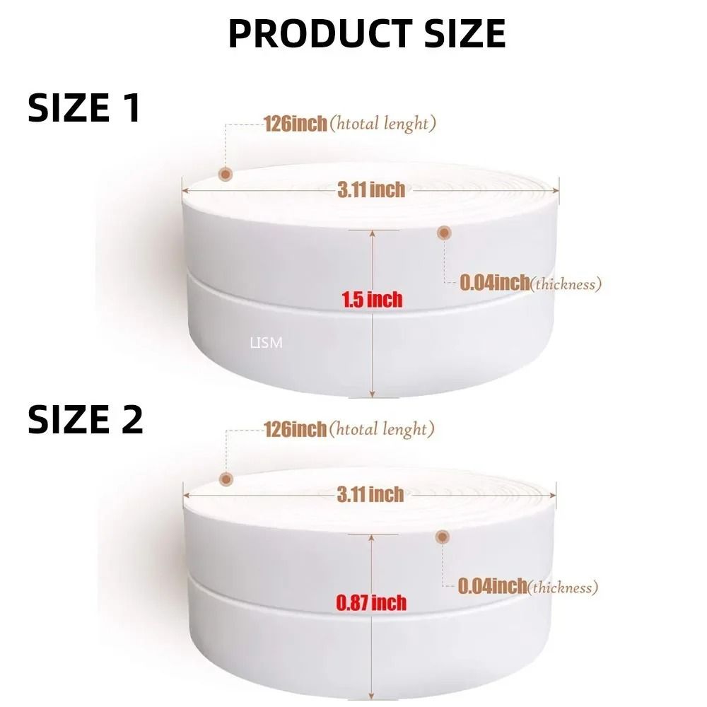 PVC Waterproof Sealing Tape For Bathroom Kitchen Caulk Strip 5