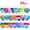 Pop Keychain Fidget Toys Bulk Push Stress Relief Set 9