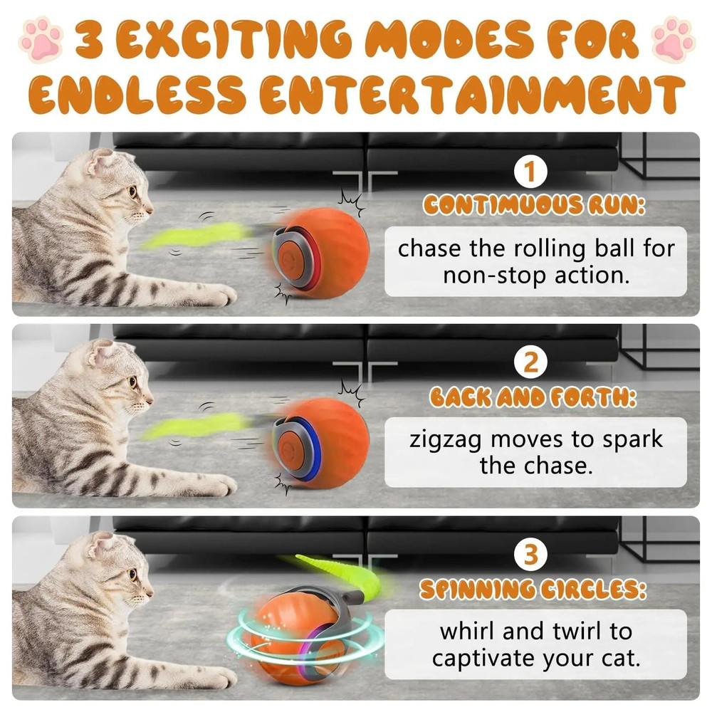 NewSpeedy Tail 20 Interactive Cat Toy Ball 3