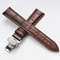 Genuine Leather Watch Band With Wooden Box And Butterfly Clasp 4