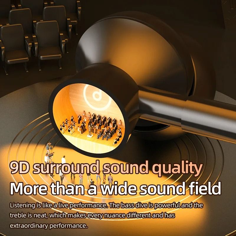 BT8 Wireless Bluetooth Earbuds With Display And Button Control For Outdoor Sports And Music 1