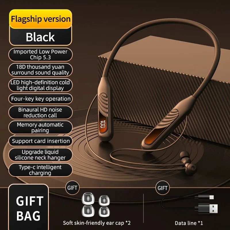 BT8 Wireless Bluetooth Earbuds With Display And Button Control For Outdoor Sports And Music 9