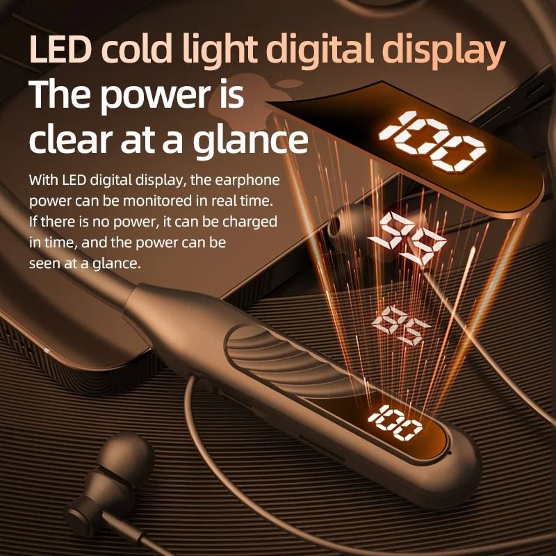 BT8 Wireless Bluetooth Earbuds With Display And Button Control For Outdoor Sports And Music 4