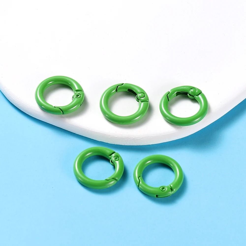 Metal O Ring Spring Clasp Set 5 Piece Pack In 21 Colors For Keychains Dog Chains And DIY Jewelry 10