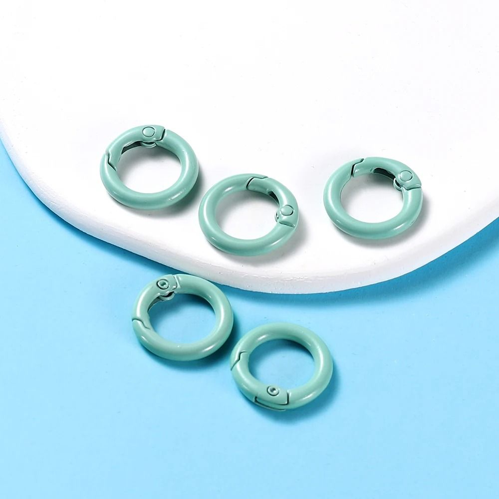Metal O Ring Spring Clasp Set 5 Piece Pack In 21 Colors For Keychains Dog Chains And DIY Jewelry 11