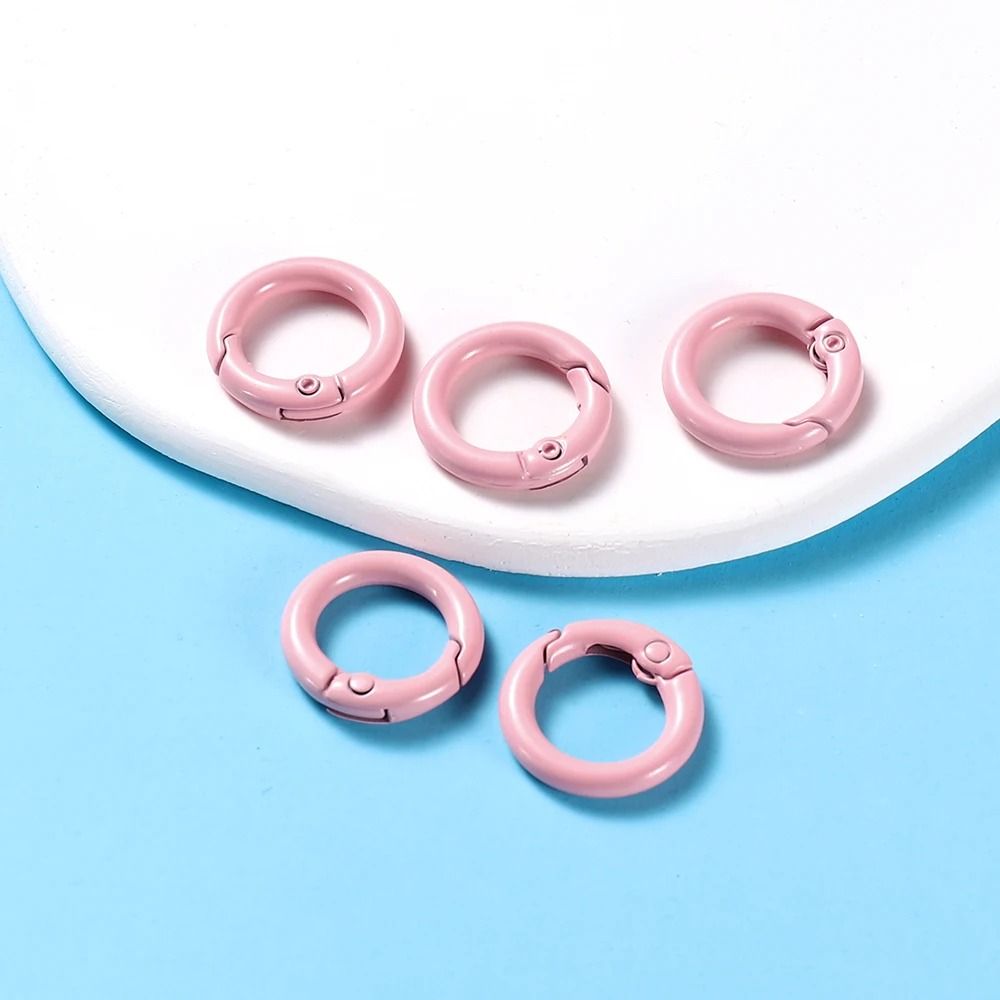 Metal O Ring Spring Clasp Set 5 Piece Pack In 21 Colors For Keychains Dog Chains And DIY Jewelry 12