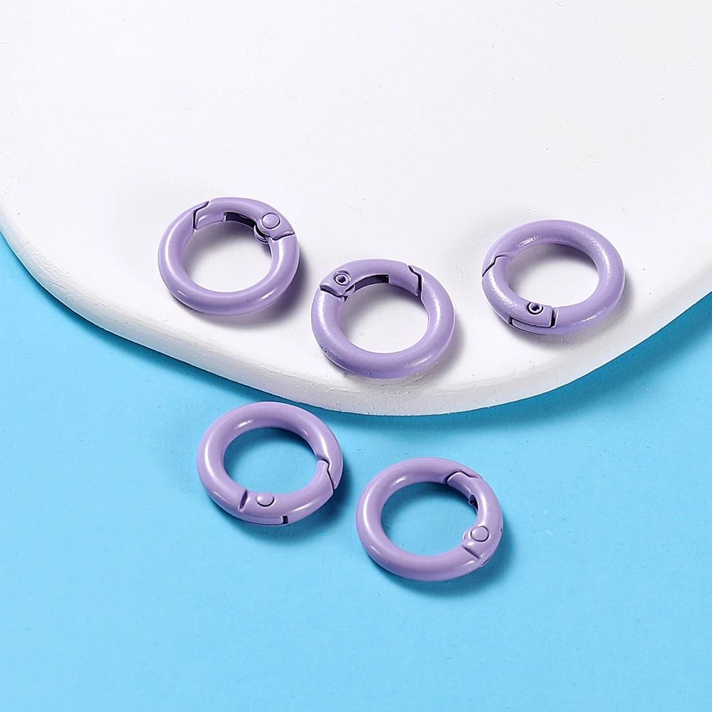 Metal O Ring Spring Clasp Set 5 Piece Pack In 21 Colors For Keychains Dog Chains And DIY Jewelry 13