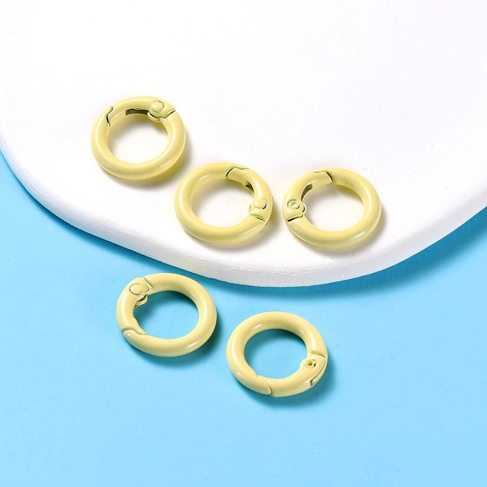 Metal O Ring Spring Clasp Set 5 Piece Pack In 21 Colors For Keychains Dog Chains And DIY Jewelry 14