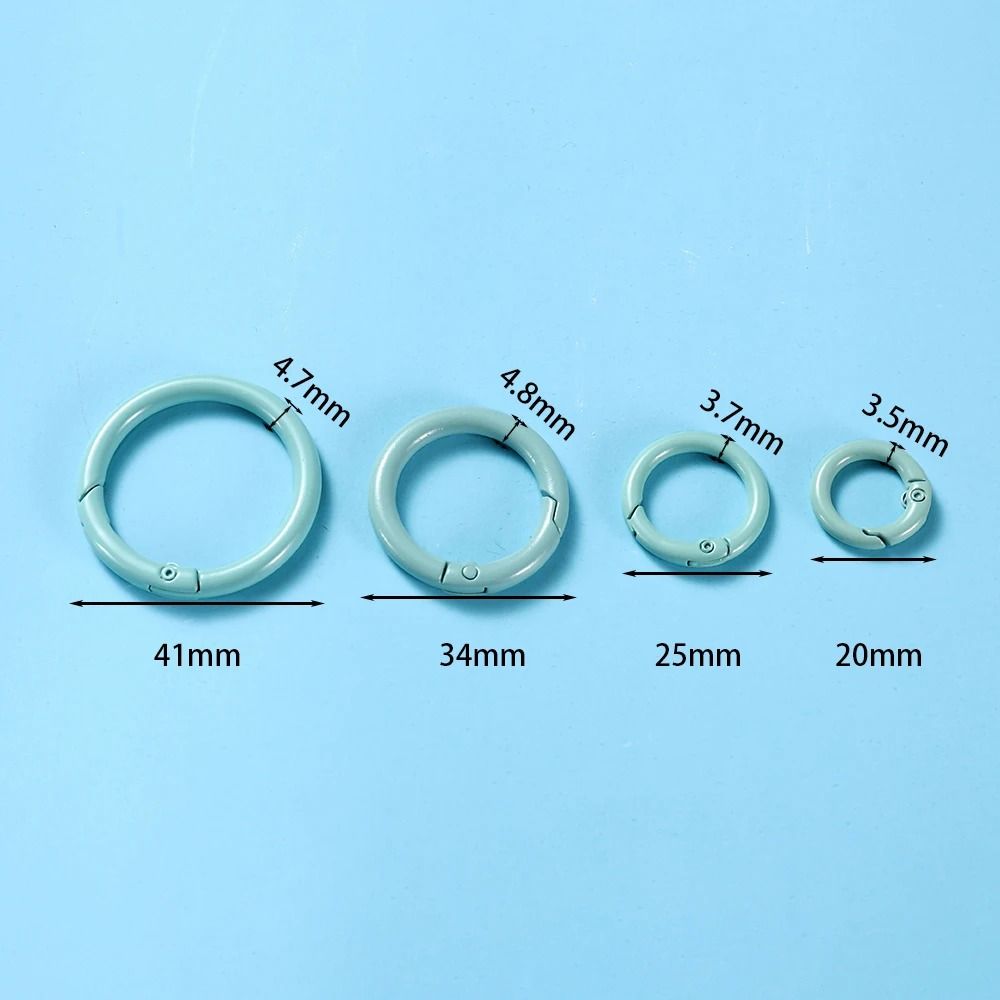 Metal O Ring Spring Clasp Set 5 Piece Pack In 21 Colors For Keychains Dog Chains And DIY Jewelry 1