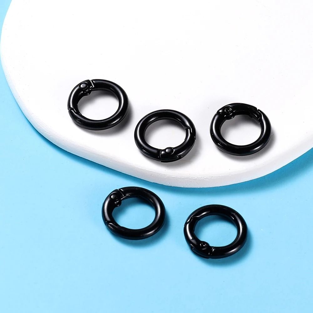 Metal O Ring Spring Clasp Set 5 Piece Pack In 21 Colors For Keychains Dog Chains And DIY Jewelry 5