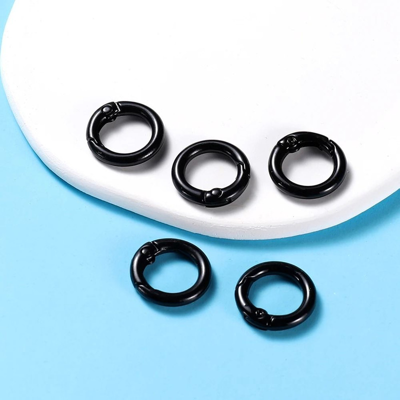 Metal O Ring Spring Clasp Set 5 Piece Pack In 21 Colors For Keychains Dog Chains And DIY Jewelry 5