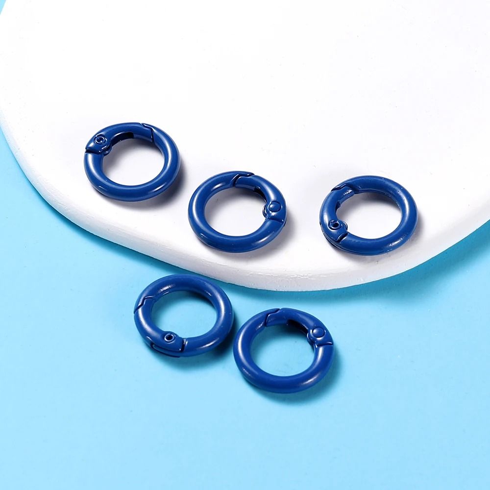 Metal O Ring Spring Clasp Set 5 Piece Pack In 21 Colors For Keychains Dog Chains And DIY Jewelry 7