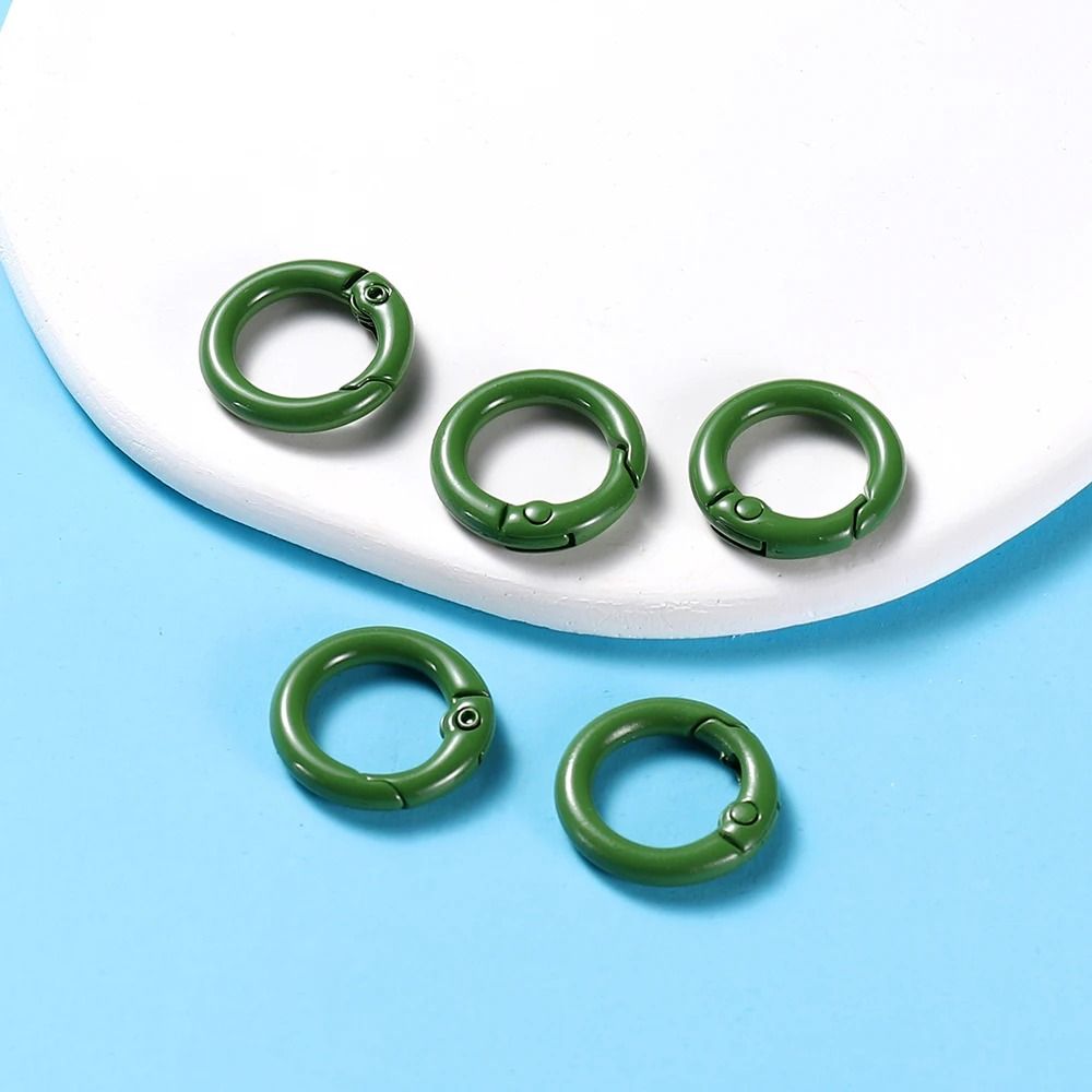Metal O Ring Spring Clasp Set 5 Piece Pack In 21 Colors For Keychains Dog Chains And DIY Jewelry 8