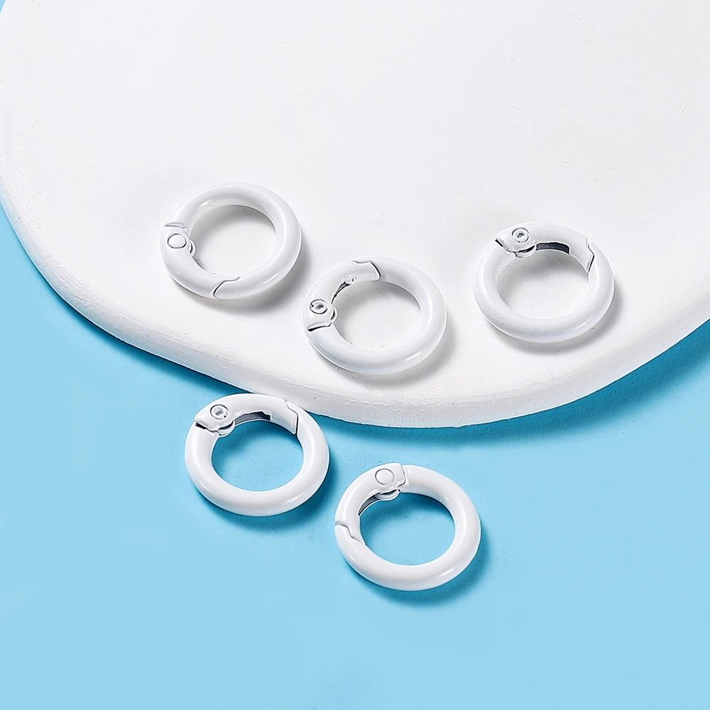 Metal O Ring Spring Clasp Set 5 Piece Pack In 21 Colors For Keychains Dog Chains And DIY Jewelry 17
