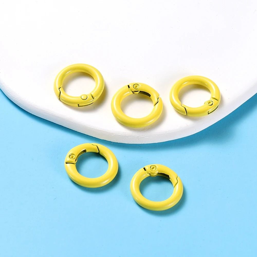 Metal O Ring Spring Clasp Set 5 Piece Pack In 21 Colors For Keychains Dog Chains And DIY Jewelry 18
