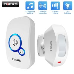 fuers wireless door sensor alarm and chime system for home security and visitor alerts