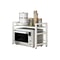 Expandable Microwave Shelf Organizer Rust Proof Countertop Storage 7