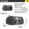 Rhinowalk Motorcycle Rear Seat Expandable Waterproof Travel Luggage Bag 6