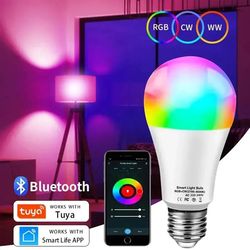 tuya smart led bulb e27 bluetooth rgb dimmable light