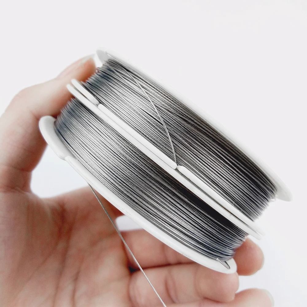 Thin Stainless Steel Beading Wire For Jewelry Making Bracelets And Necklaces 0