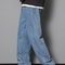 Men Casual Straight Denim Jeans Classic Wide Leg Pants 0