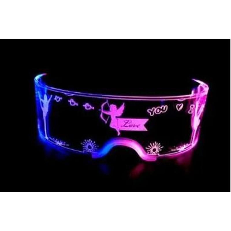LED Light Up Glasses Luminous Party Sunglasses Costume 9
