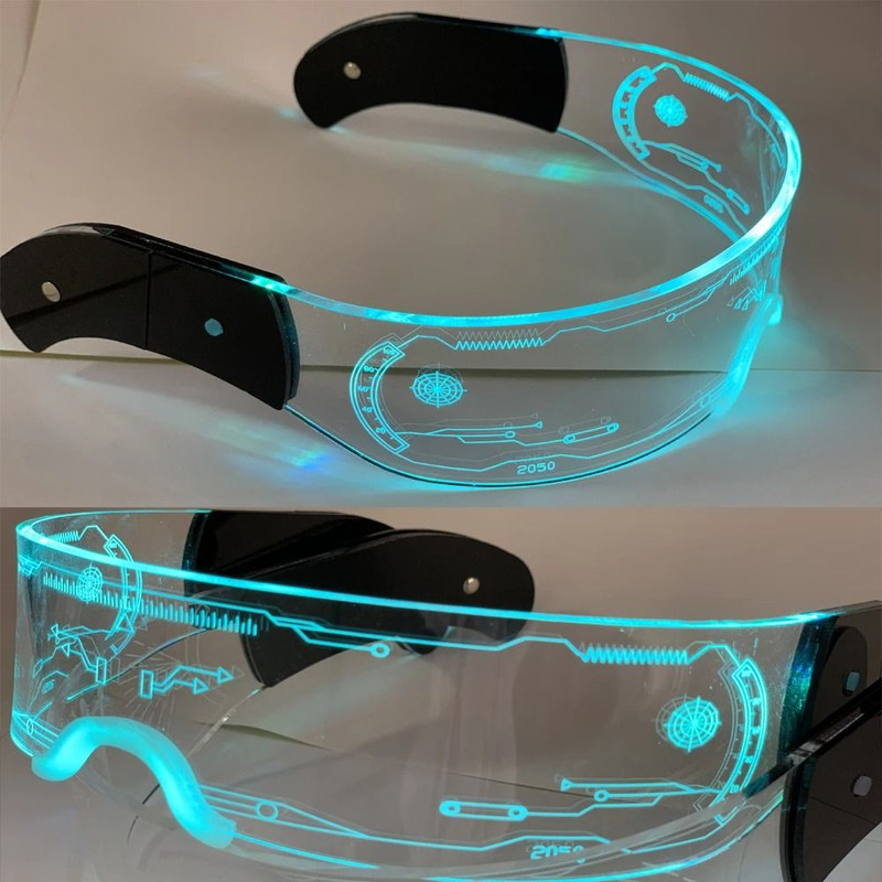 LED Light Up Glasses Luminous Party Sunglasses Costume 8