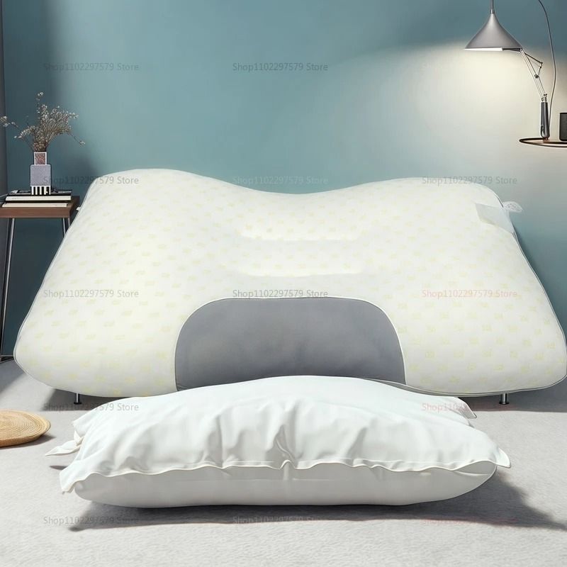 Cervical Orthopedic Neck Pillow Soybean Fiber SPA Massage 0