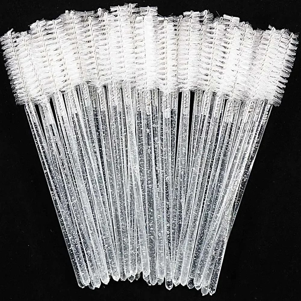 Disposable Crystal Mascara Wands Eyelashes Brush Combs 50 Piece Set 0